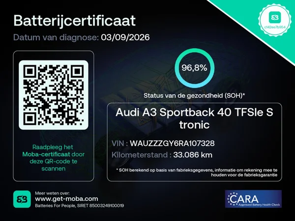 AUDI A3 Sportback PHEV (2024) — foto 25 van 30