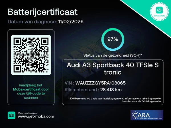 AUDI A3 Sportback PHEV (2024) — foto 22 van 29