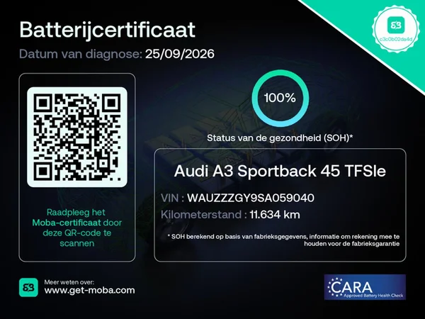 AUDI A3 Sportback PHEV (2026) — foto 8 van 16