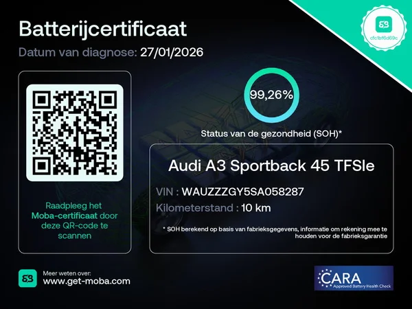 AUDI A3 Sportback PHEV (2026) — foto 11 van 19